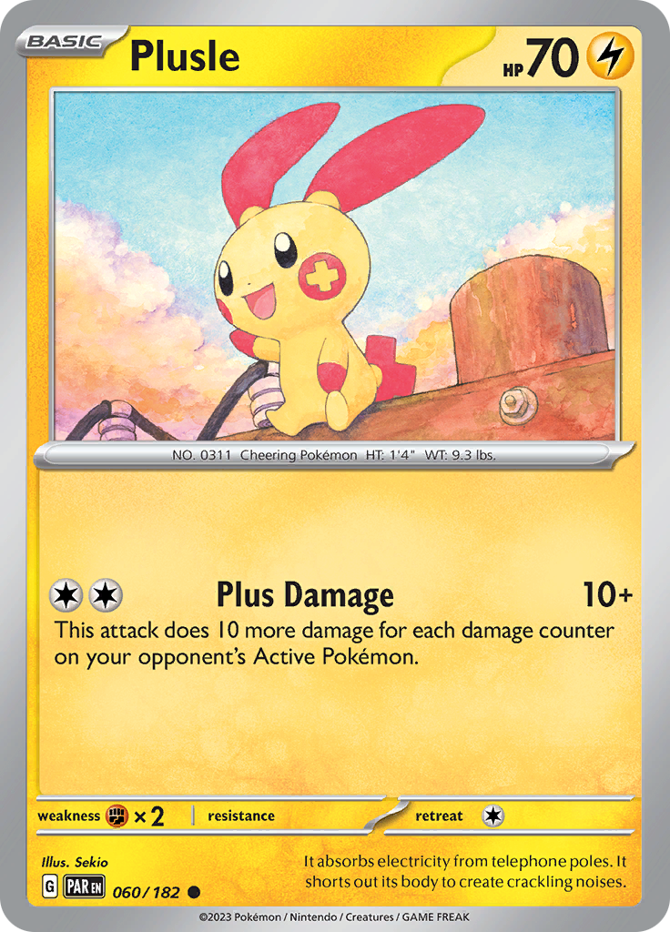 Plusle (060/182) [Scarlet & Violet: Paradox Rift] | Galactic Gamez