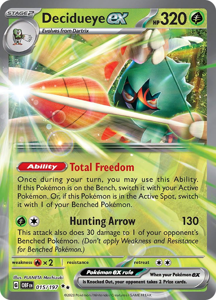 Decidueye ex (015/197) [Scarlet & Violet: Obsidian Flames] | Galactic Gamez