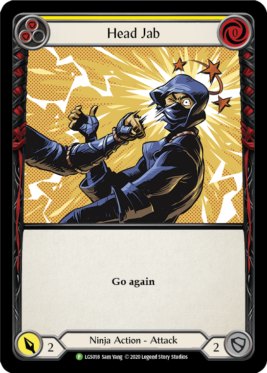 Head Jab (Yellow) [LGS018] (Promo)  Rainbow Foil | Galactic Gamez