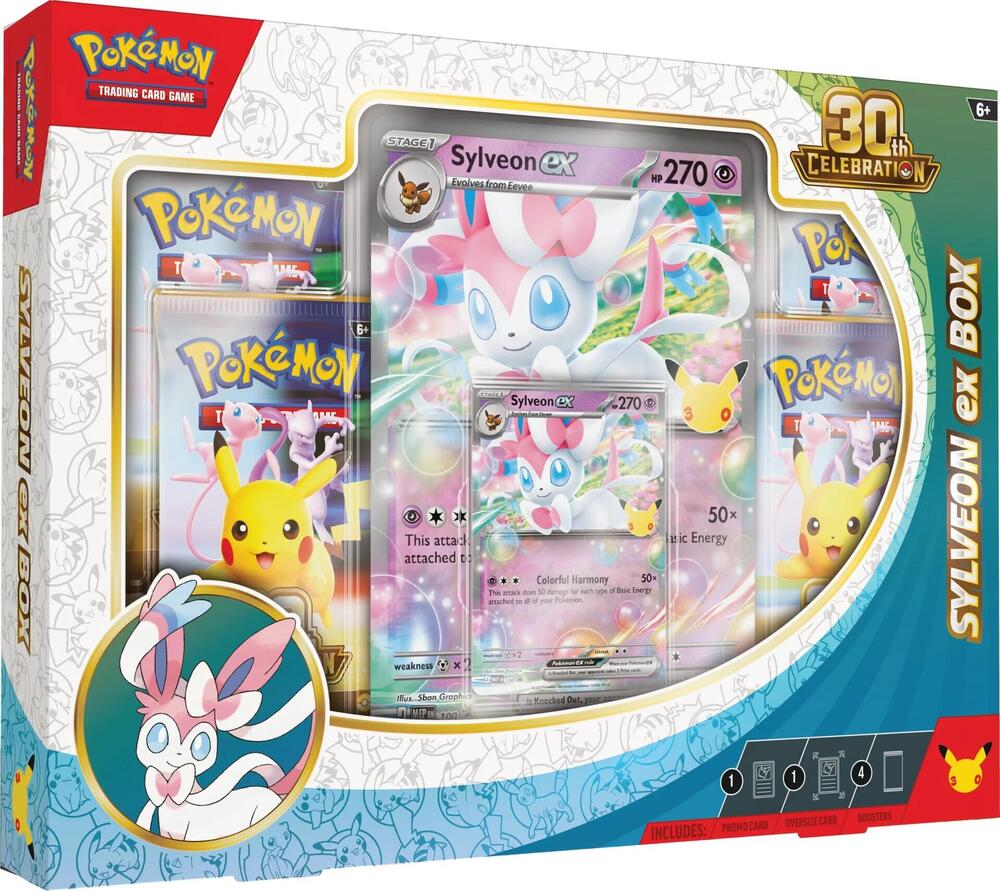 30th Celebration Sylveon ex Box - ME: 30th Celebration | Galactic Gamez