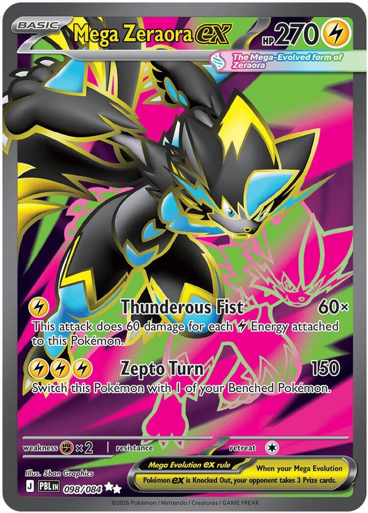 Mega Zeraora ex (098/084) [Mega Evolution: Pitch Black] | Galactic Gamez