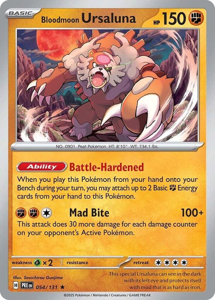 Bloodmoon Ursaluna (054/131) [Scarlet & Violet: Prismatic Evolutions] | Galactic Gamez