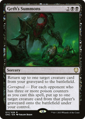 Geth's Summons [Phyrexia: All Will Be One Commander] | Galactic Gamez