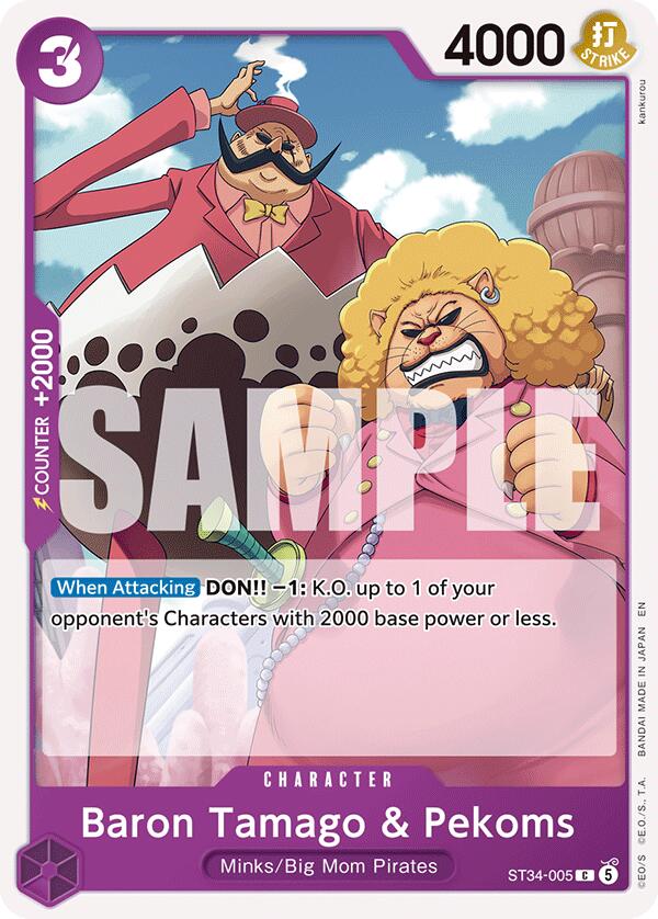 Baron Tamago & Pekoms [Starter Deck: PURPLE Charlotte Katakuri] | Galactic Gamez