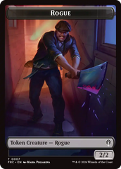 Insect // Rogue Double-Sided Token [Reality Fracture Commander Tokens] | Galactic Gamez