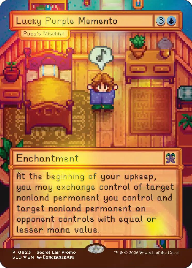 Lucky Purple Memento - Puca's Mischief [Secret Lair Drop Series] | Galactic Gamez