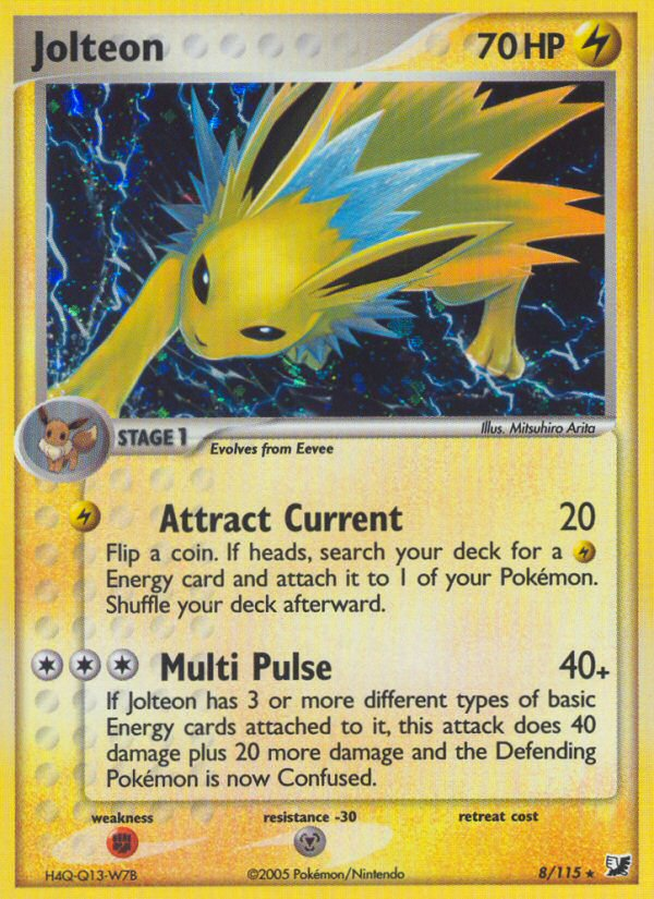 Jolteon (8/115) [EX: Unseen Forces] | Galactic Gamez