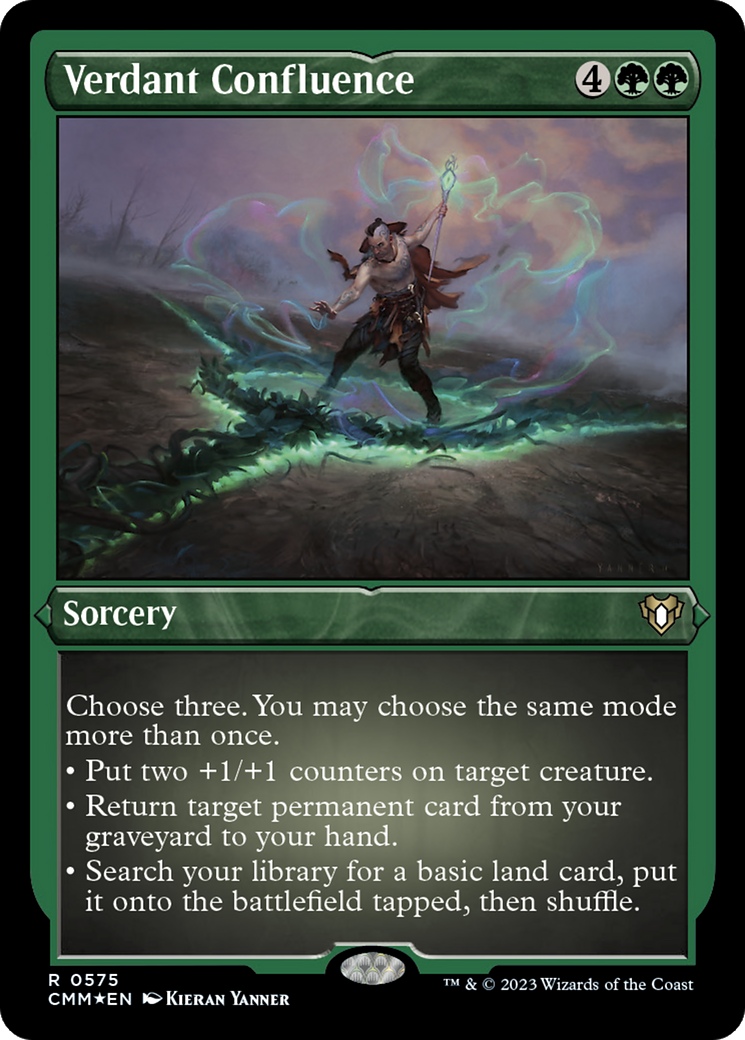 Verdant Confluence (Foil Etched) [Commander Masters] | Galactic Gamez