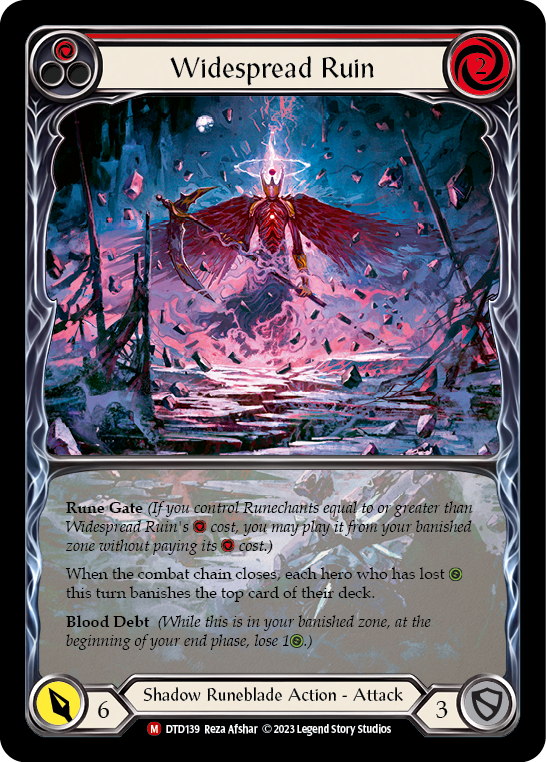 Widespread Ruin (Extended Art) [DTD139] (Dusk Till Dawn)  Rainbow Foil | Galactic Gamez