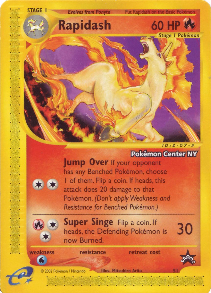 Rapidash (51) (Pokemon Center NY Promo) [Wizards of the Coast: Black Star Promos] | Galactic Gamez