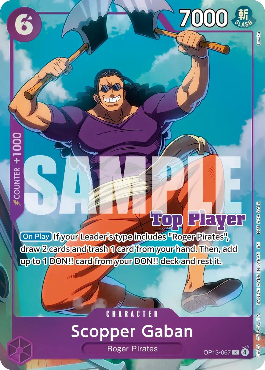 Scopper Gaban (CS 26-27 Top Player Pack Vol. 1) [One Piece Promotion Cards] | Galactic Gamez