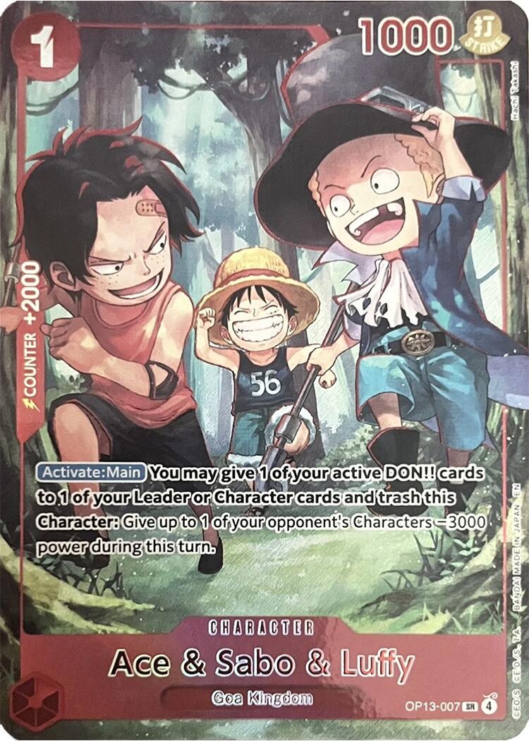 Ace & Sabo & Luffy (English Version 3rd Anniversary Set) [One Piece Promotion Cards] | Galactic Gamez