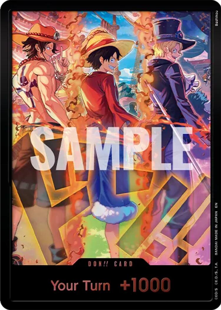 DON!! Card (English Version 3rd Anniversary Set) (Ace, Luffy, Sabo) [One Piece Promotion Cards] | Galactic Gamez