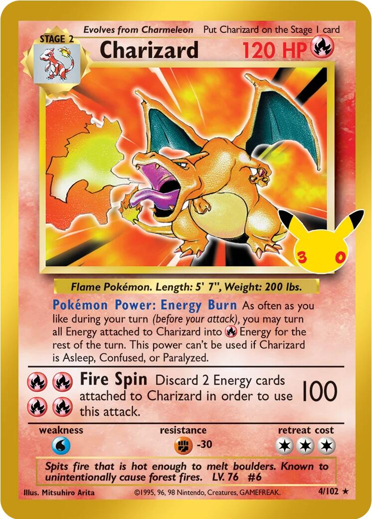 Charizard (4/102) [Mega Evolution: 30th Celebration Classic Collection] | Galactic Gamez