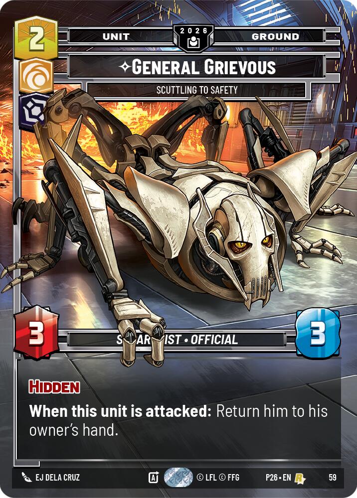 General Grievous - Scuttling to Safety (59) (59) [Sector and Regional Promos: Season 2] | Galactic Gamez