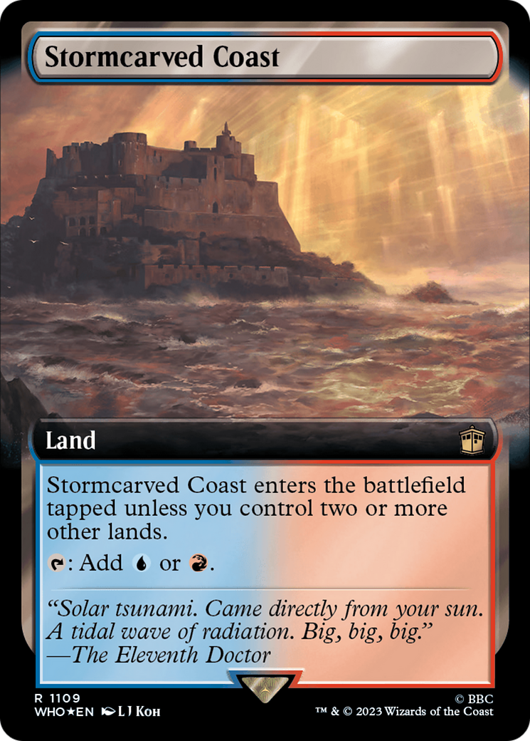 Stormcarved Coast (Extended Art) (Surge Foil) [Doctor Who] | Galactic Gamez