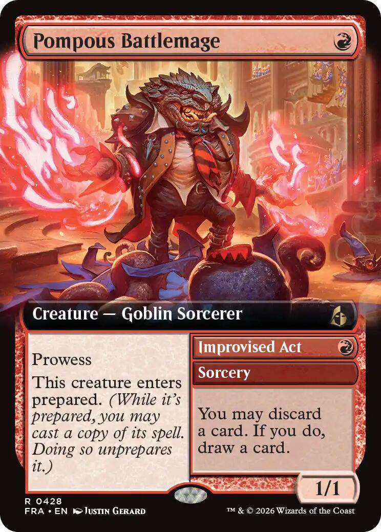 Pompous Battlemage (Extended Art) [Reality Fracture] | Galactic Gamez