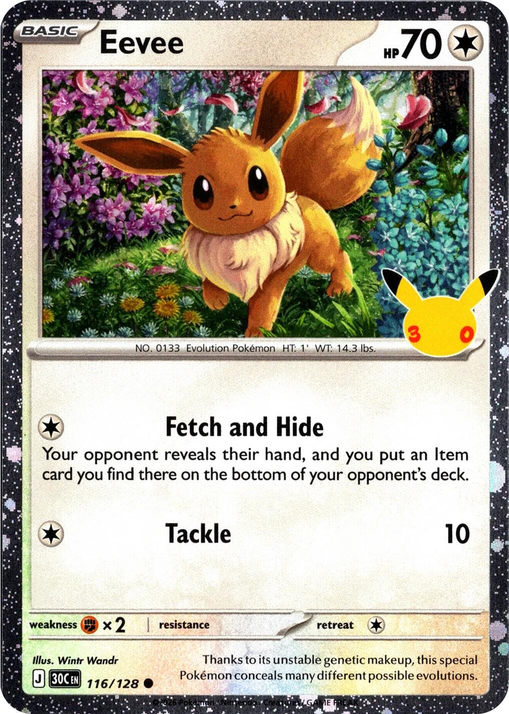 Eevee (116/128) (30th Celebration) [Mega Evolution: 30th Celebration] | Galactic Gamez