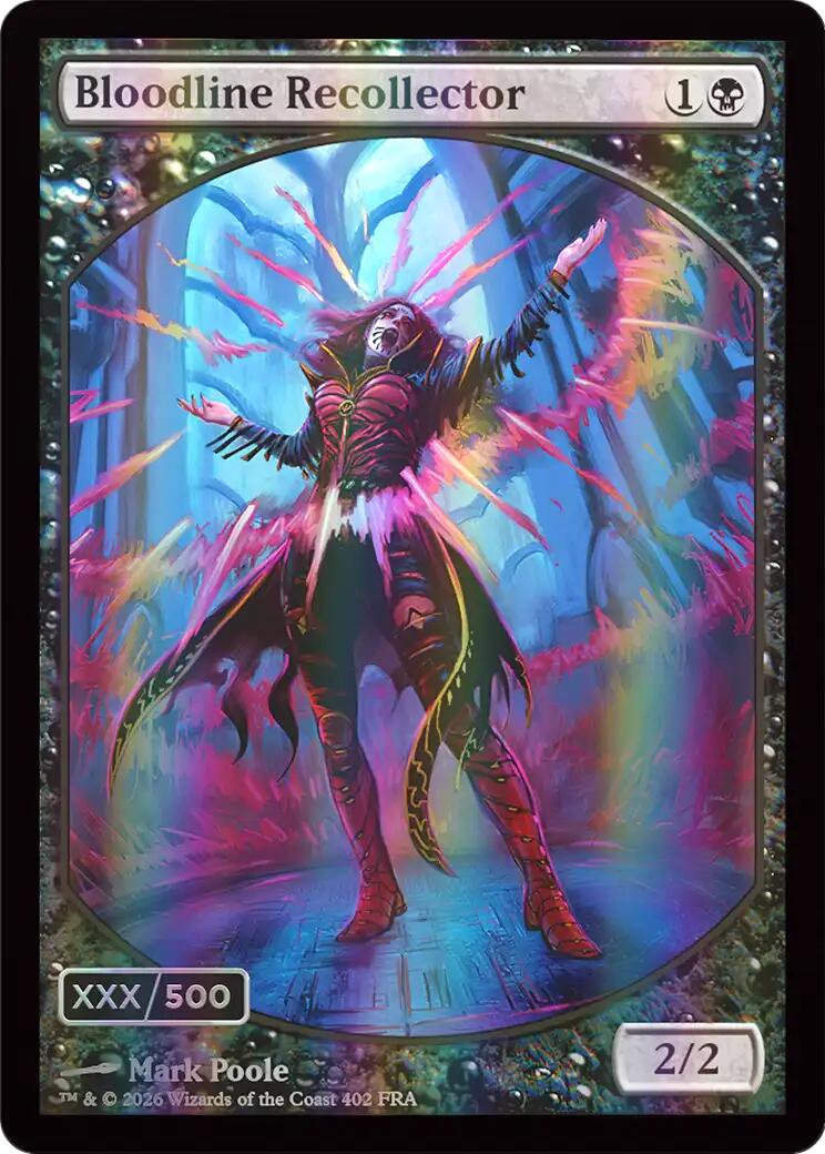 Bloodline Recollector (Retro Frame) (Serial Numbered) (Double Rainbow Foil) [Reality Fracture] | Galactic Gamez