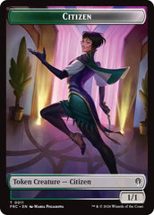 Citizen // The Monarch Double-Sided Token [Reality Fracture Commander Tokens] | Galactic Gamez