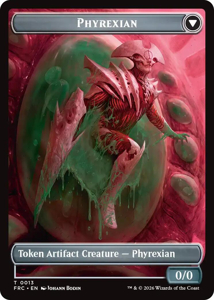 Phyrexian // Incubator Double-Sided Token [Reality Fracture Commander Tokens] | Galactic Gamez