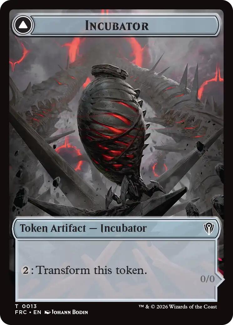 Phyrexian // Incubator Double-Sided Token [Reality Fracture Commander Tokens] | Galactic Gamez