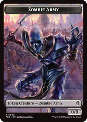 Zombie Army // Goblin Double-Sided Token [Reality Fracture Commander Tokens] | Galactic Gamez