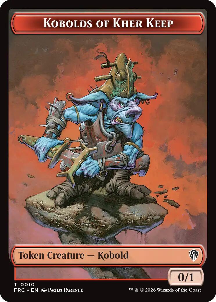 Kobolds of Kher Keep // Phyrexian Mite Double-Sided Token [Reality Fracture Commander Tokens] | Galactic Gamez