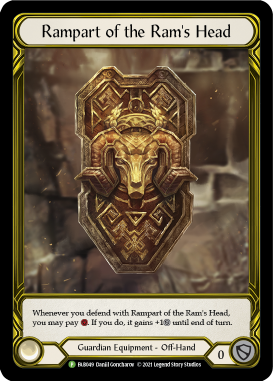 Rampart of the Ram's Head (Golden) [FAB049] (Promo)  Cold Foil | Galactic Gamez