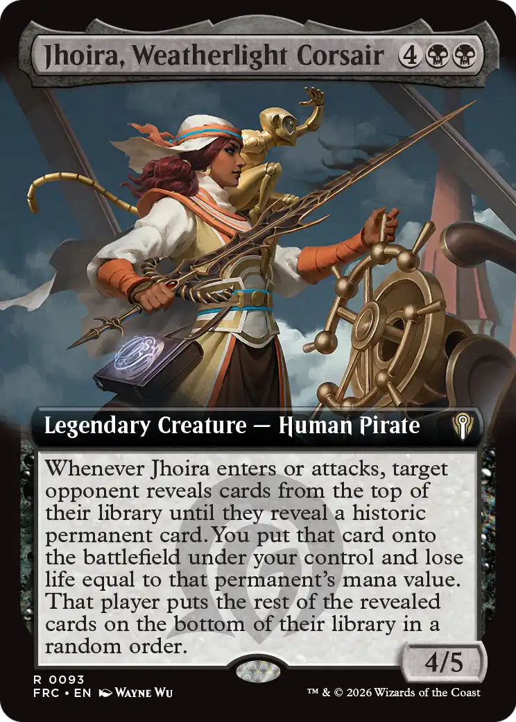 Jhoira, Weatherlight Corsair (Extended Art) [Reality Fracture Commander] | Galactic Gamez