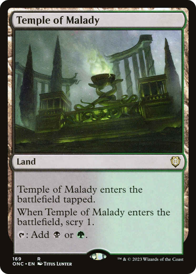 Temple of Malady [Phyrexia: All Will Be One Commander] | Galactic Gamez