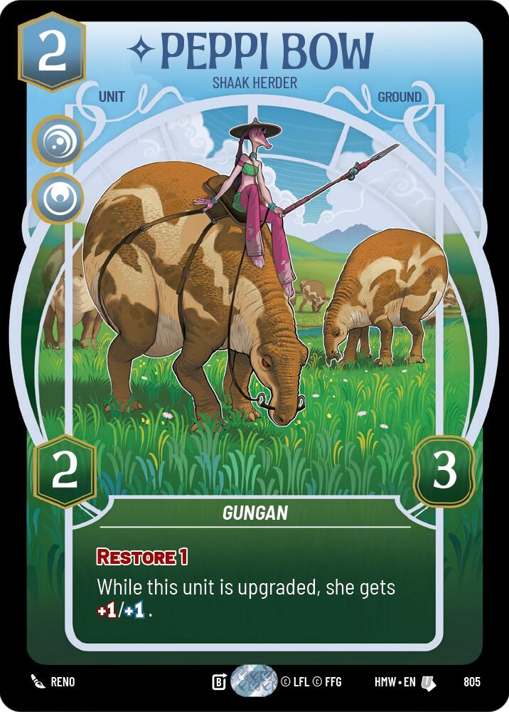 Peppi Bow - Shaak Herder (805) (Prestige) (805) [Homeworlds] | Galactic Gamez