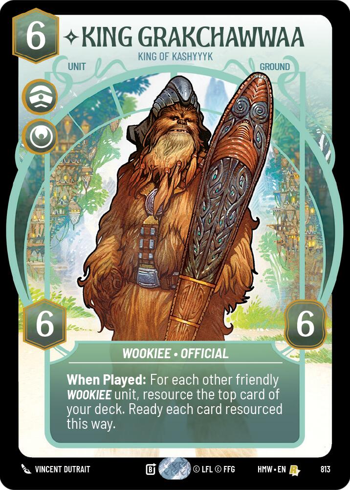 King Grakchawwaa - King of Kashyyyk (813) (Prestige) (813) [Homeworlds] | Galactic Gamez
