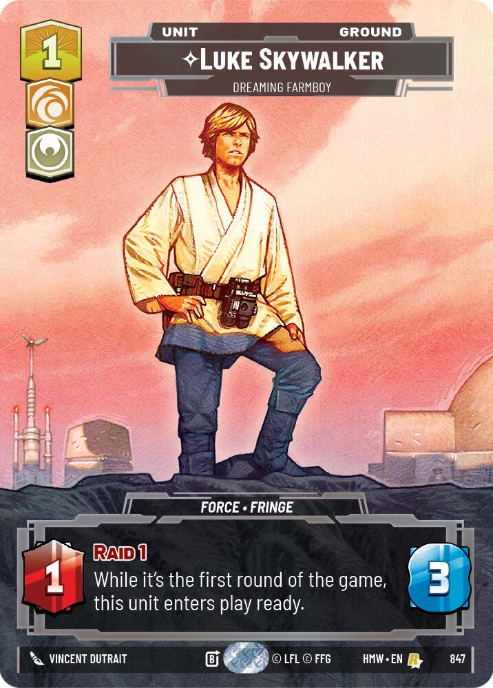 Luke Skywalker - Dreaming Farmboy (847) (Prestige) (847) [Homeworlds] | Galactic Gamez
