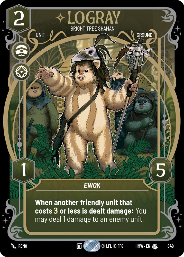 Logray - Bright Tree Shaman (849) (Prestige Foil) (849) [Homeworlds] | Galactic Gamez