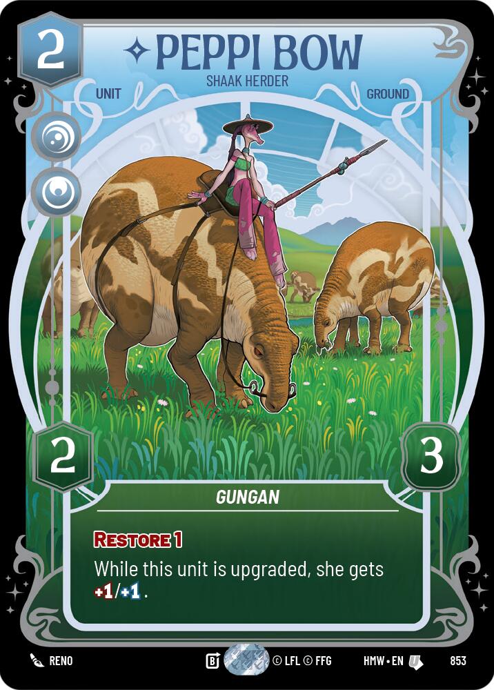 Peppi Bow - Shaak Herder (853) (Prestige Foil) (853) [Homeworlds] | Galactic Gamez
