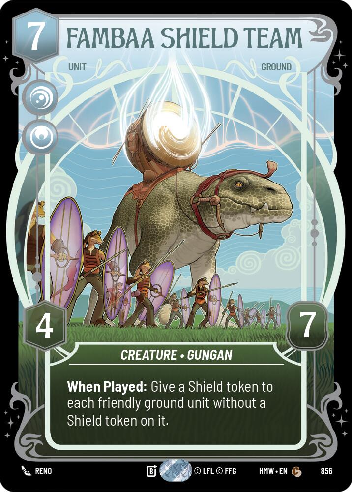 Fambaa Shield Team (856) (Prestige Foil) (856) [Homeworlds] | Galactic Gamez
