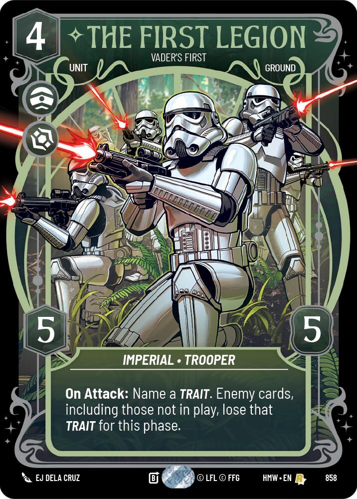 The First Legion - Vader's Fist (858) (Prestige Foil) (858) [Homeworlds] | Galactic Gamez