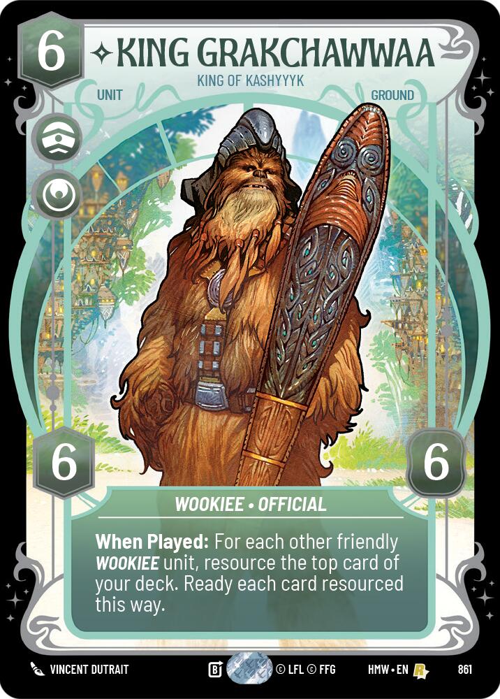 King Grakchawwaa - King of Kashyyyk (861) (Prestige Foil) (861) [Homeworlds] | Galactic Gamez