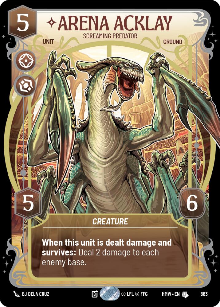 Arena Acklay - Screaming Predator (863) (Prestige Foil) (863) [Homeworlds] | Galactic Gamez