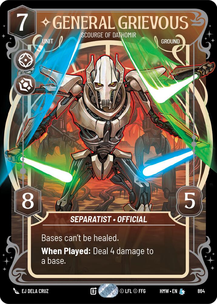 General Grievous - Scourge of Dathomir (864) (Prestige Foil) (864) [Homeworlds] | Galactic Gamez