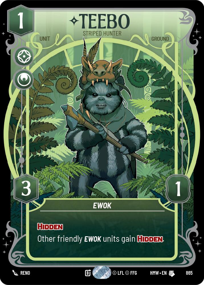 Teebo - Striped Hunter (865) (Prestige Foil) (865) [Homeworlds] | Galactic Gamez