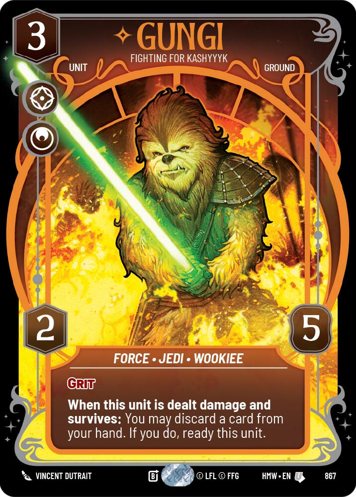 Gungi - Fighting for Kashyyyk (867) (Prestige Foil) (867) [Homeworlds] | Galactic Gamez