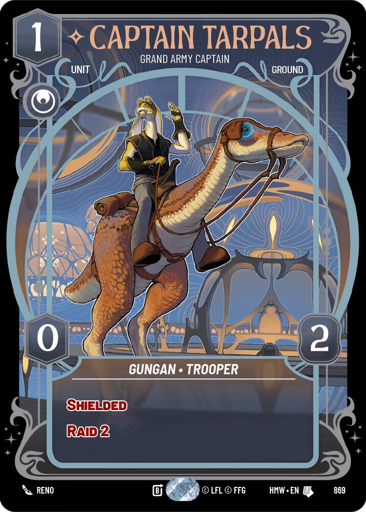 Captain Tarpals - Grand Army Captain (869) (Prestige Foil) (869) [Homeworlds] | Galactic Gamez