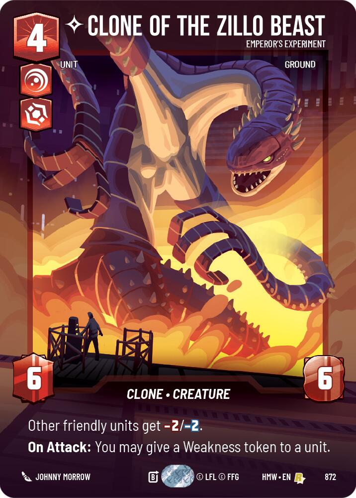 Clone of the Zillo Beast - Emperor's Experiment (872) (Prestige Foil) (872) [Homeworlds] | Galactic Gamez