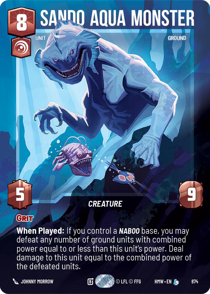 Sando Aqua Monster (874) (Prestige Foil) (874) [Homeworlds] | Galactic Gamez