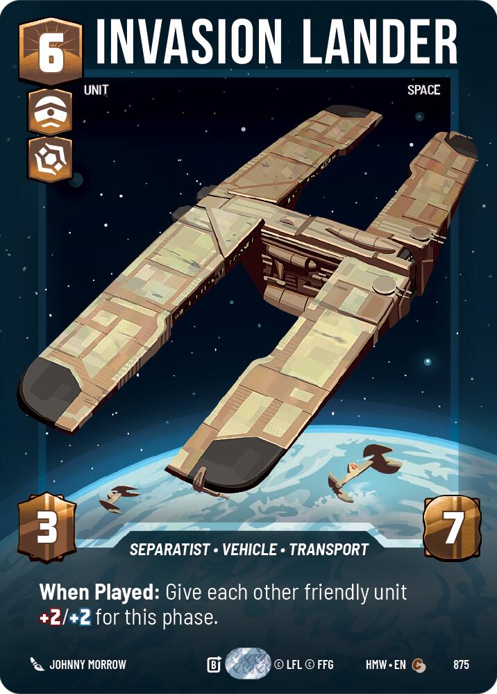 Invasion Lander (875) (Prestige Foil) (875) [Homeworlds] | Galactic Gamez