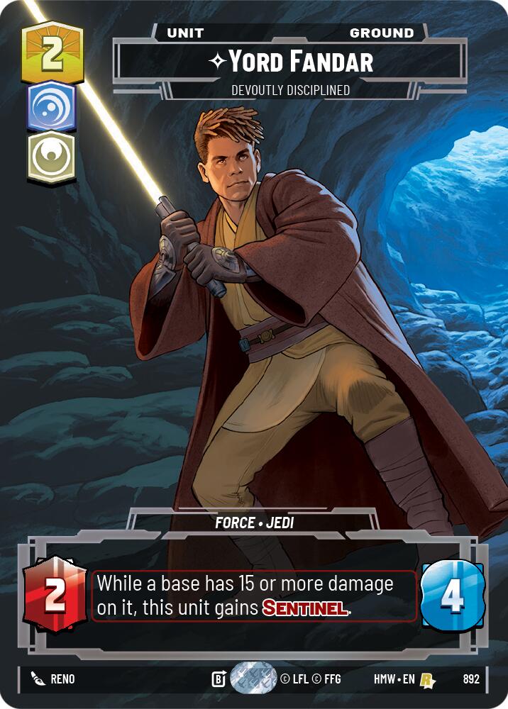 Yord Fandar - Devoutly Disciplined (892) (Prestige Foil) (892) [Homeworlds] | Galactic Gamez