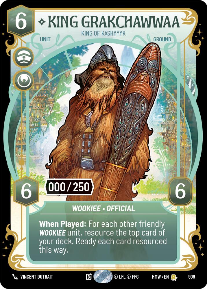 King Grakchawwaa - King of Kashyyyk (909) (Serialized) (909) [Homeworlds] | Galactic Gamez