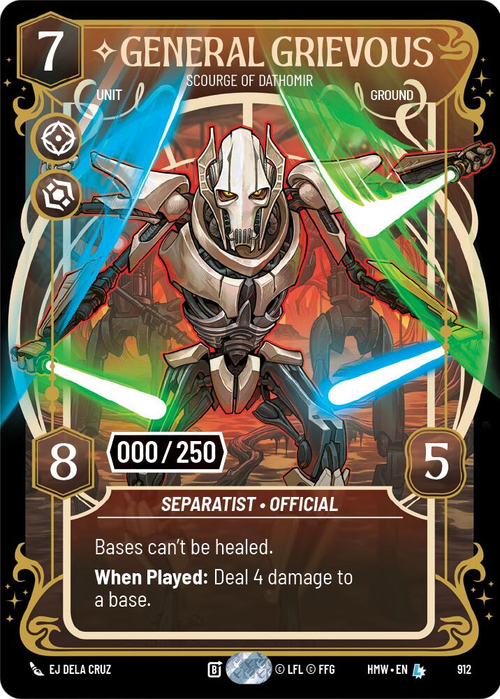 General Grievous - Scourge of Dathomir (912) (Serialized) (912) [Homeworlds] | Galactic Gamez
